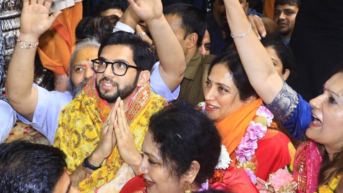 Aditya Thackeray in Mathura