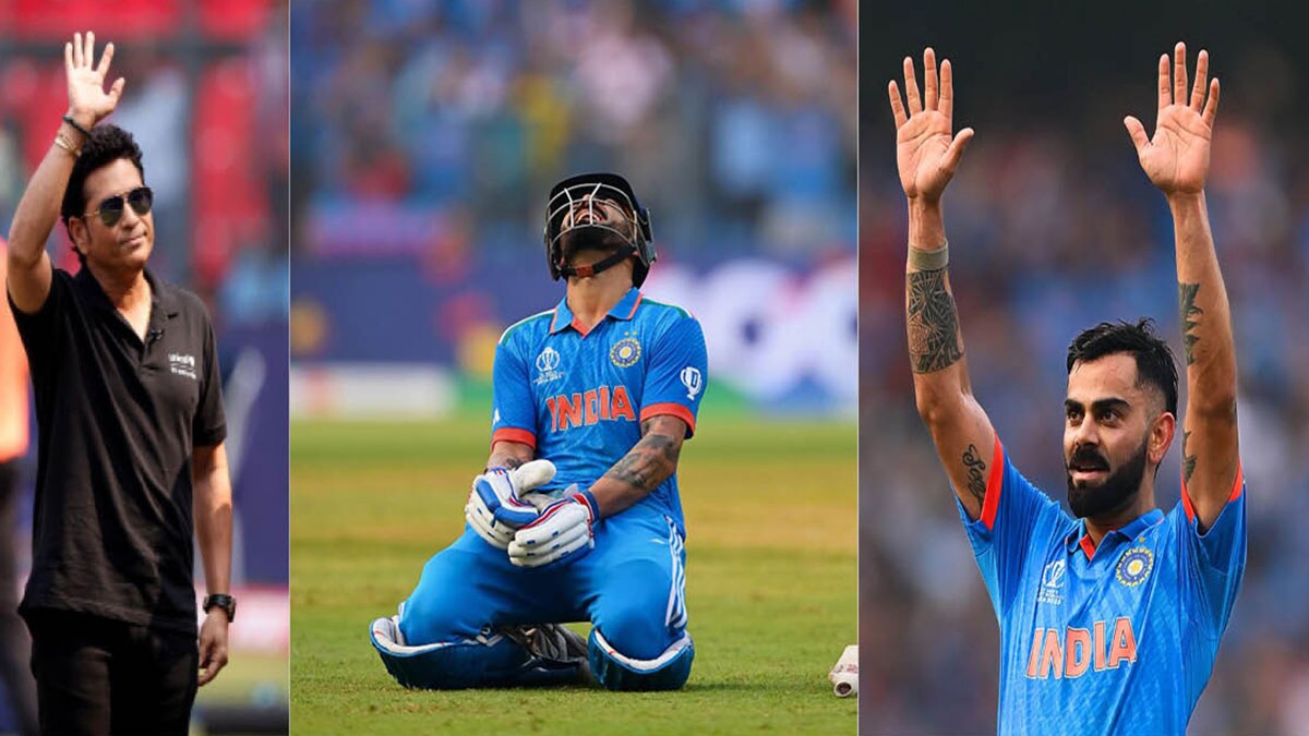 IND vs NZ: Kohli became the batsman who scored the most runs in a World Cup broke Sachin's 20-year-old record