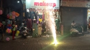 Gangapur Road and surrounding areas have the highest level of pollution due to fireworks on the night of Lakshmi Pujan