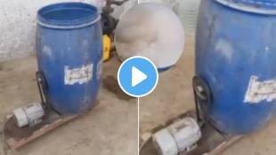 desi jugaad video viral someone maked desi washing machine from water drum and motor