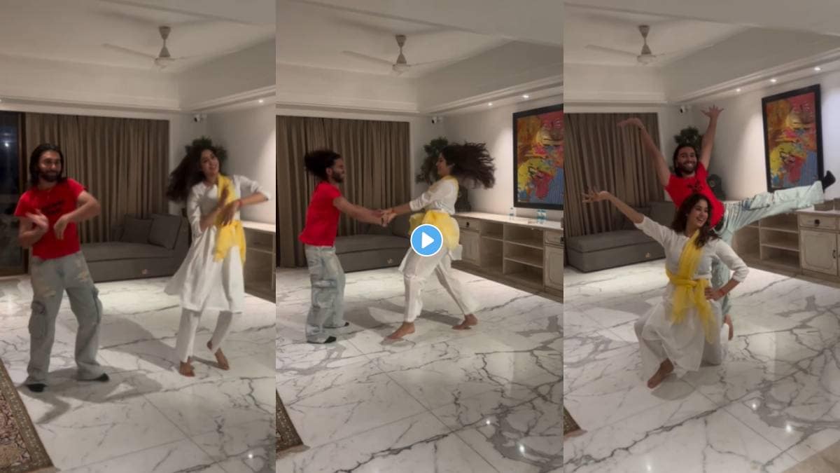 orry and jhanvi kapoor dance on pinga song video goes viral