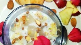 Apple kheer recipe in marathi