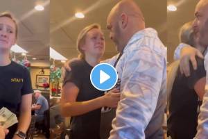 video customer gave one lakh rupees to a pregnant waitress working in the restaurant watch viral emotional video