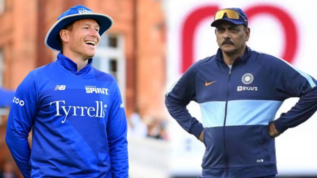 Eoin Morgan Ravi Shastri