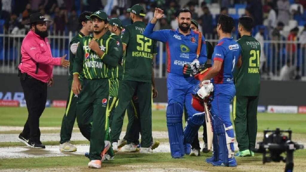 अफगाणिस्तानच्या क्रिकेटपटूंनी पाकिस्तानपेक्षा सरस कामगिरी केली (फोटो-आयसीसी ट्विटर)