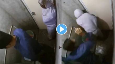 scary ghost standing behind man in toilet watch funny prank viral video