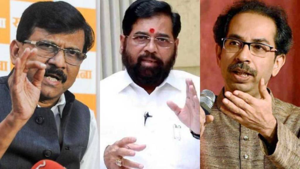 Sanjay Raut Uddhav Thackeray Eknath Shinde