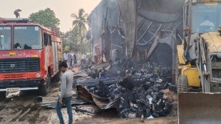 Shops on fire in Lakhmapur nashik