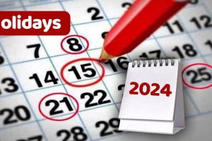 Holidays for central employees in 2024