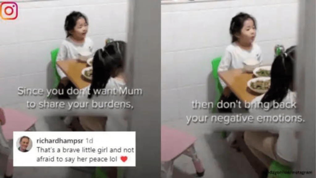 Young girls brave stand against parents’ conflict amazes social media