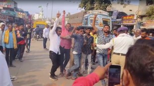 protest after ravikant tupkar detained by police, protest in buldhana