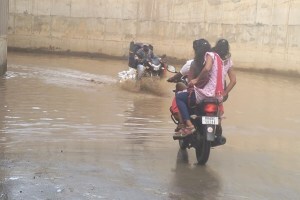 palghar district, railway underpass floods
