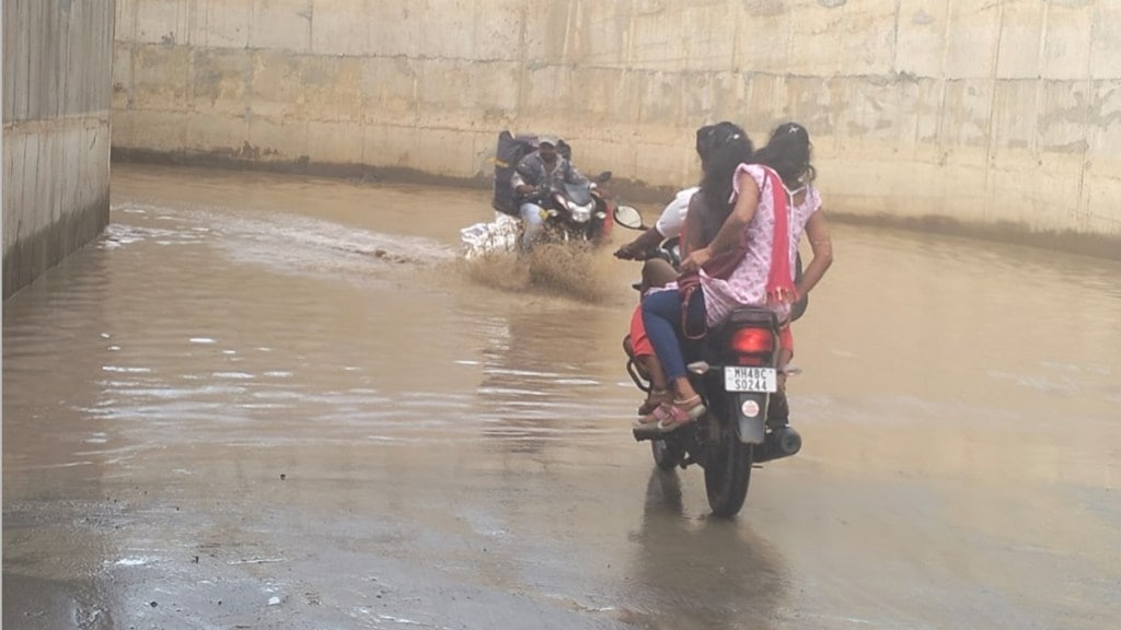 palghar district, railway underpass floods