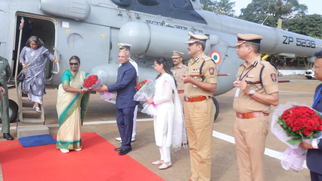 Arrival President Draupadi Murmu Pune