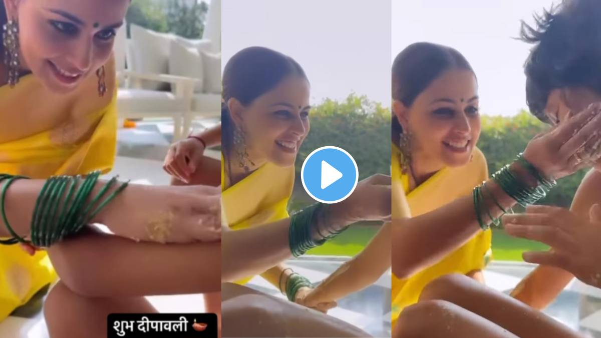 genelia deshmukh celebrated diwali pahat with her childrens