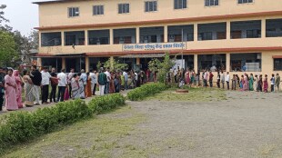Jasai, Chirner, Dighode gram panchayats voting uran, each voter four votes election, voters give huge response