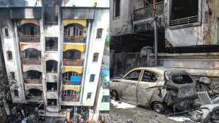 9 dead fire accident in Hyderabad | residential building