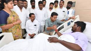 ktr meet brs mla Guvvala Balaraju