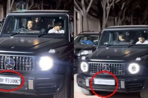 ms dhoni seen driving black mercedes g class with 0007 number plate video goes viral all about the car