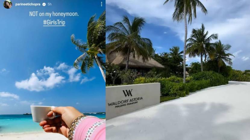parineeti chopra maldives trip with her mother in law