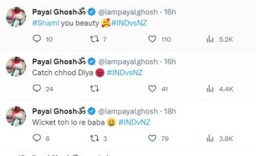 payal ghosh tweet