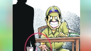 A government employee who has been prosecuted for taking bribes has been suspended from service after an investigation within the department