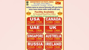 Diwali Faral sent abroad through post office buldhana