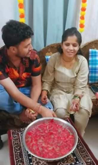 amruta deshmukh and prasad jawade performed wedding rituals