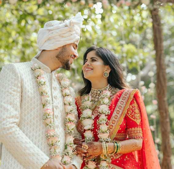 Amruta Deshmukh Prasad Jawade Marriage traditional look