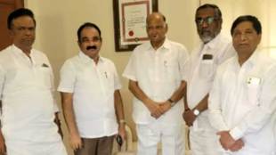 mla makarand patil meets sharad pawar