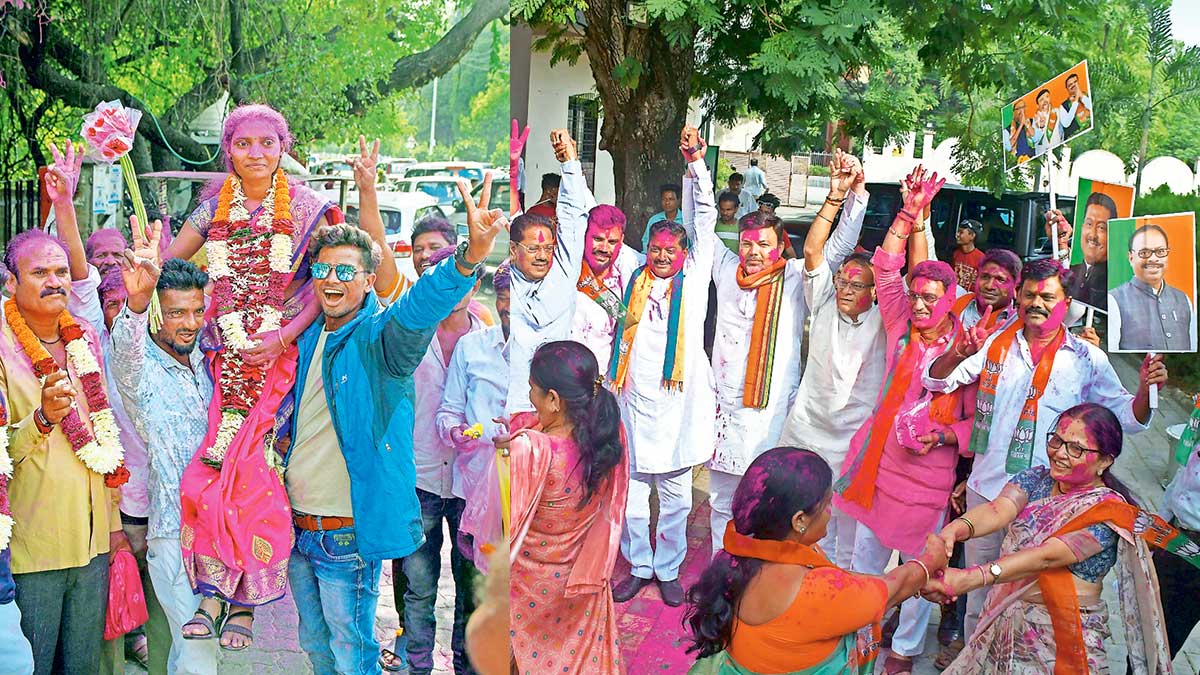 2359 maharashtra gram panchayat election results announced victory claim by all parties