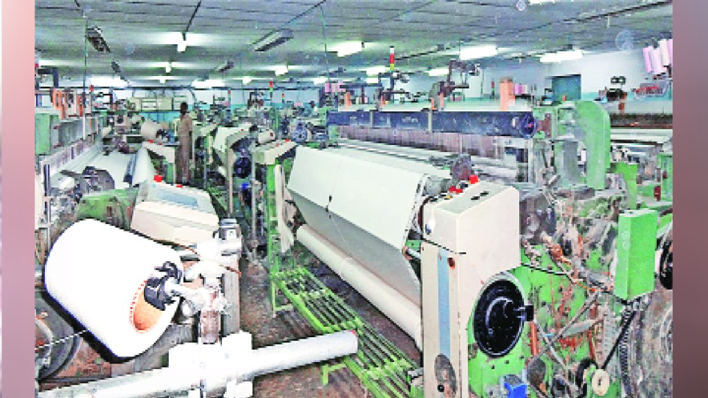 40 percent decrease in textile production due to war conditions reduced exports