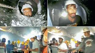 uttarkashi tunnel collapse video footage show workers trapped in the tunnel are safe