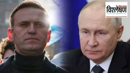 Alexei Navalny and Vladimir Putin