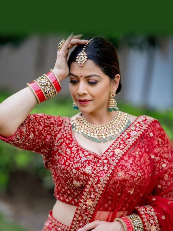 Deepali Pansare Red Lehenga