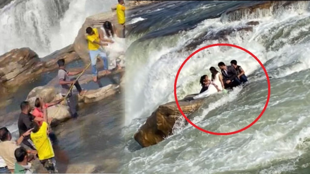 Delhi couple nearly drowns in Ganga during pre-wedding shoot in Rishikesh