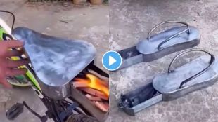 fire in the seat of a bicycle to protect against the cold