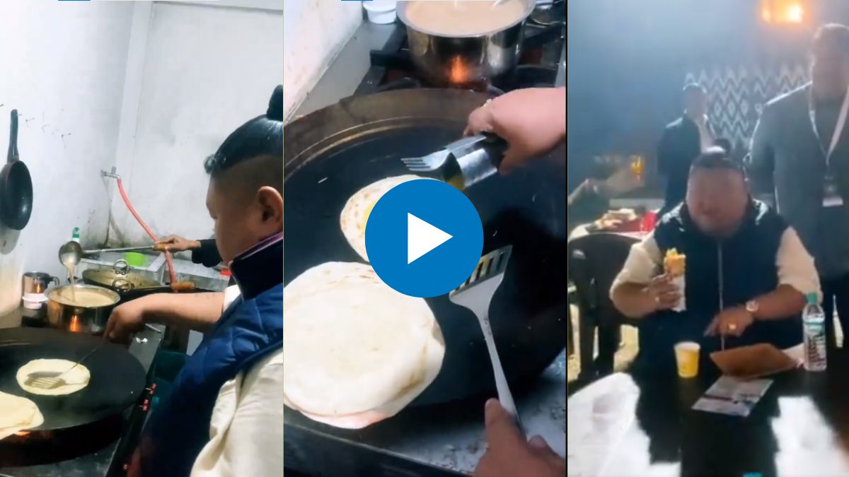 Nagaland minister prepares delicious egg chicken roll at an eatery at Horn bill Festival Viral video