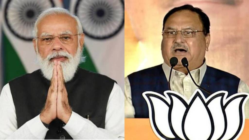 Narendra Modi J P Nadda BJP