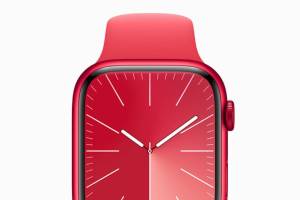 Apple Unveils New Product Red apple watch presented a bold color for the new smartwatch