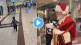 kid meet santaclaus in mall jump out of mother arm and hug him video viral