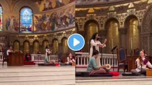 singer janhvi harrison sings sunder te dhyan at stanford memorial church watch video