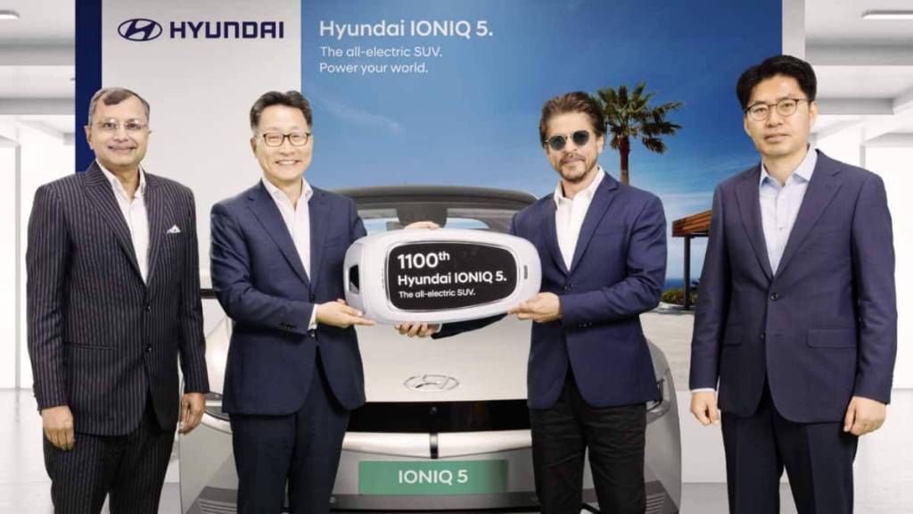 25 years journey Hyundais 1100th electric iconiq 5 delivered to shah rukh khan
