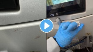woman passenger finds blood stains on flight seat complaints that she has to clean in herself see video