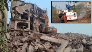 illegal building demolished at Dwarli
