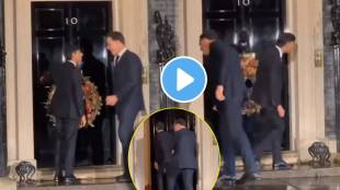 UK PM Rishi Sunak Dutch pm gets locked out of 10 Downing Street home Watch viral Video