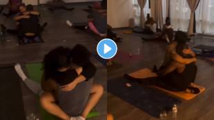 pregnant couple yoga video viral