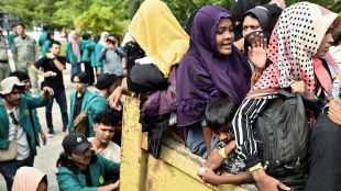 Rohingya refugees from Myanmar