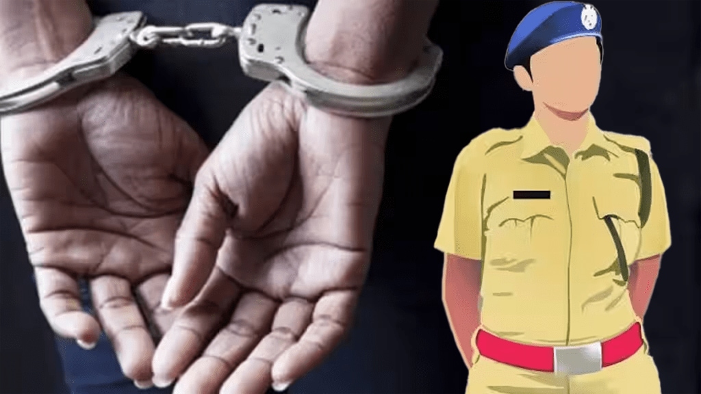 accused bit hand of a female police officer arrested mumbai