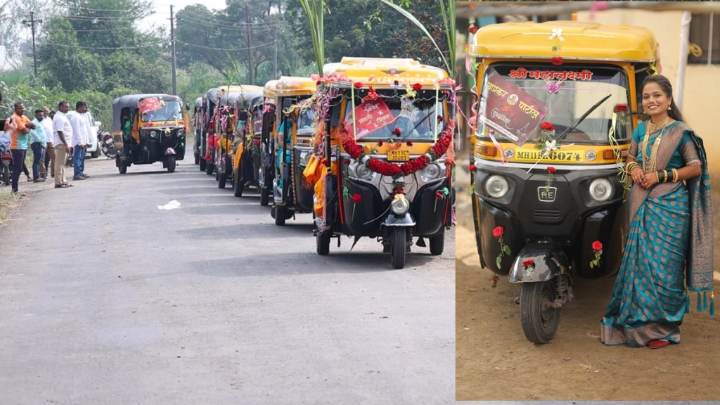 wedding bridegroom auto rikshaw, wedding bridegroom travelled through 20 auto rickshaws